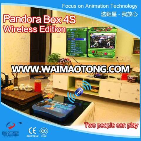 Pandora Box 4S Wireless Arcade Stick Game Console also Can Work With PS3 XBOX360 PC Arcade Fighting Stick